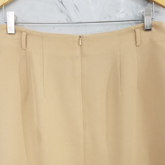 TALBOTS Goldon Tan Business Casual Pencil Skirt - Picture 3 of 6